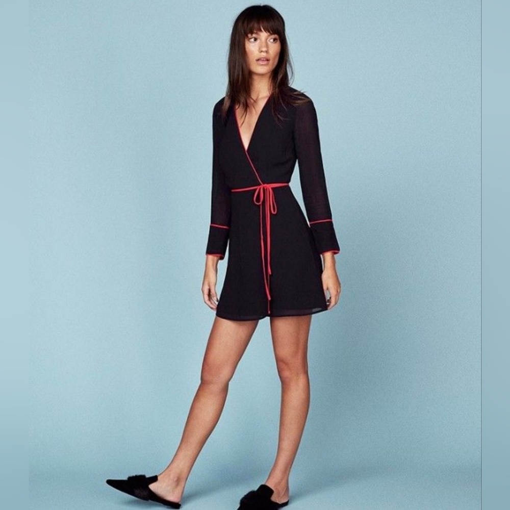 Reformation Bamboo Wrap Dress